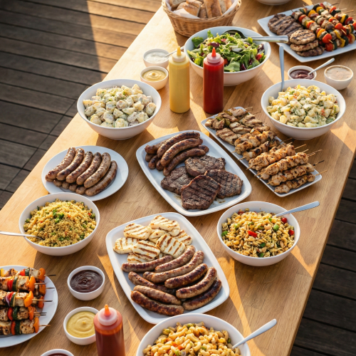 Officeguru office BBQ buffet-1